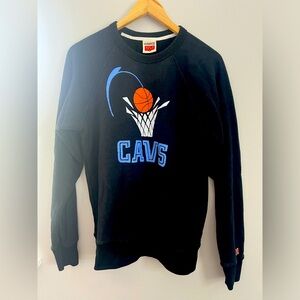 HOMAGE “90s Cleveland Cavs” Crewneck Sweatshirt - Black - Medium